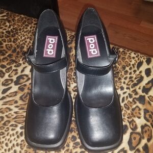 Pop Women's Black Mary Jane Shoes